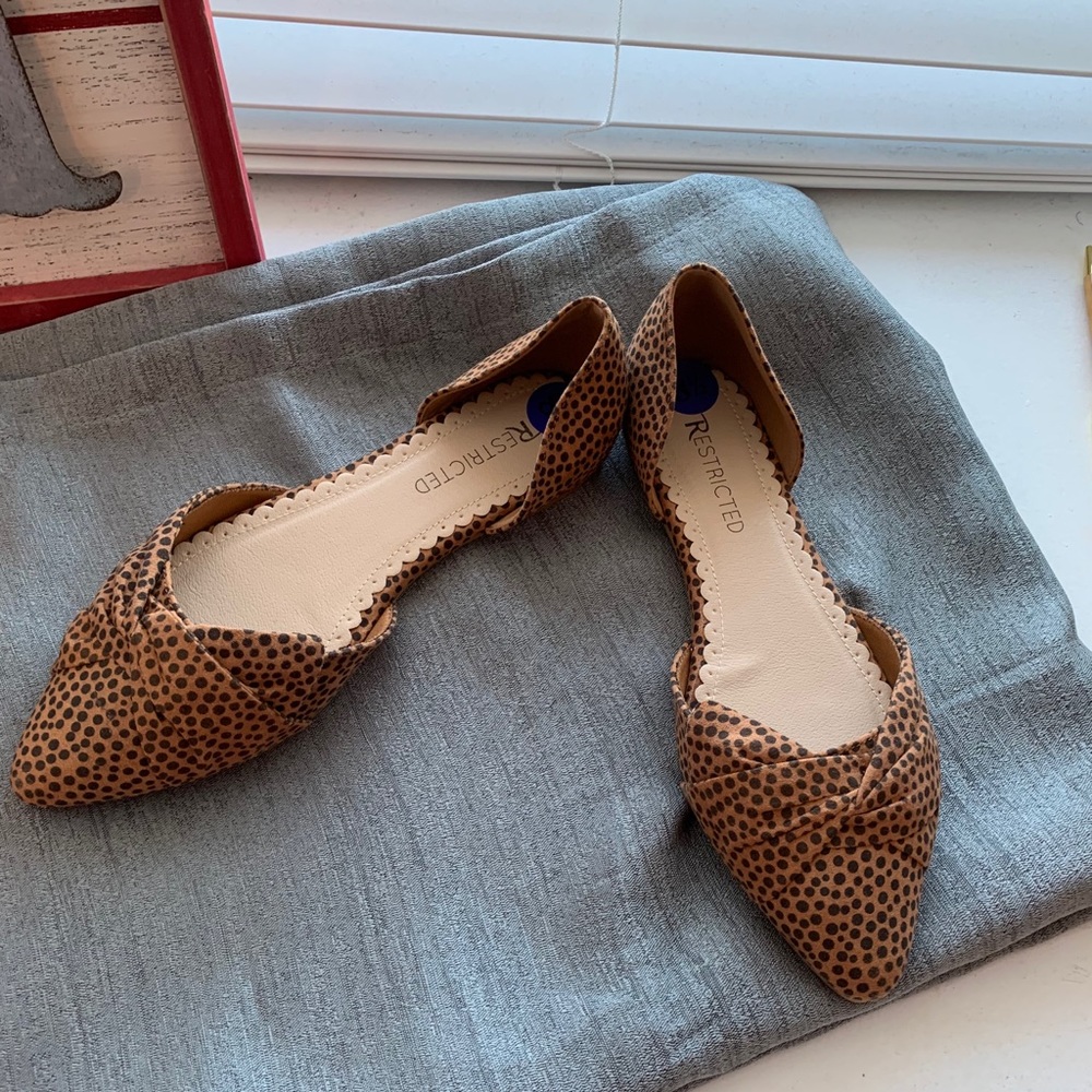 Animal print flats